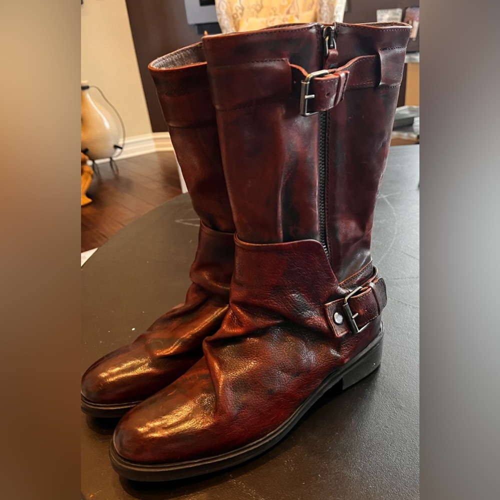Women's Leather Italian motorcycle riding Boots